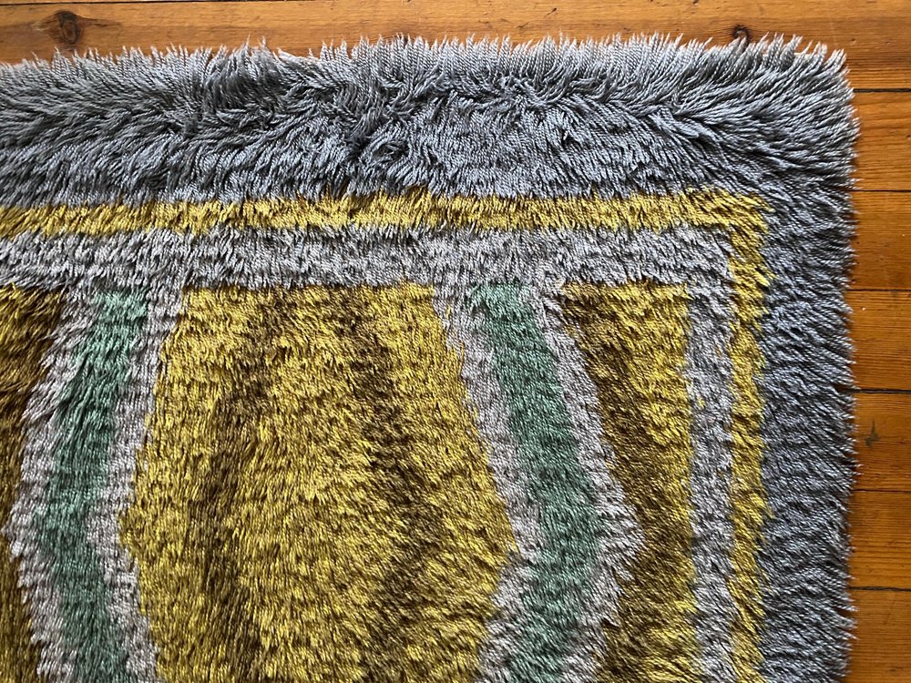 Mid-Century Modern Rya Rug, 1960s for sale at Pamono