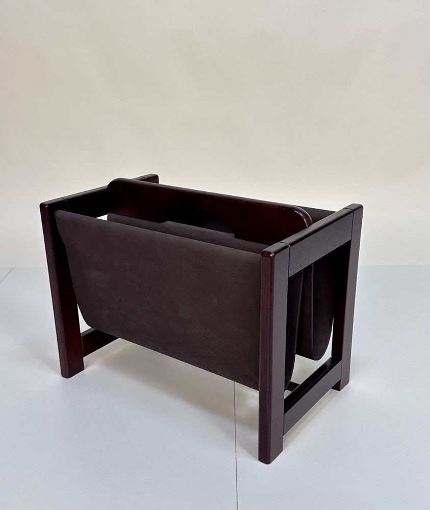 Large Brutalist German Magazine Rack, 1970s for sale at Pamono