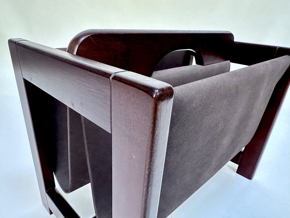 Large Brutalist German Magazine Rack, 1970s for sale at Pamono