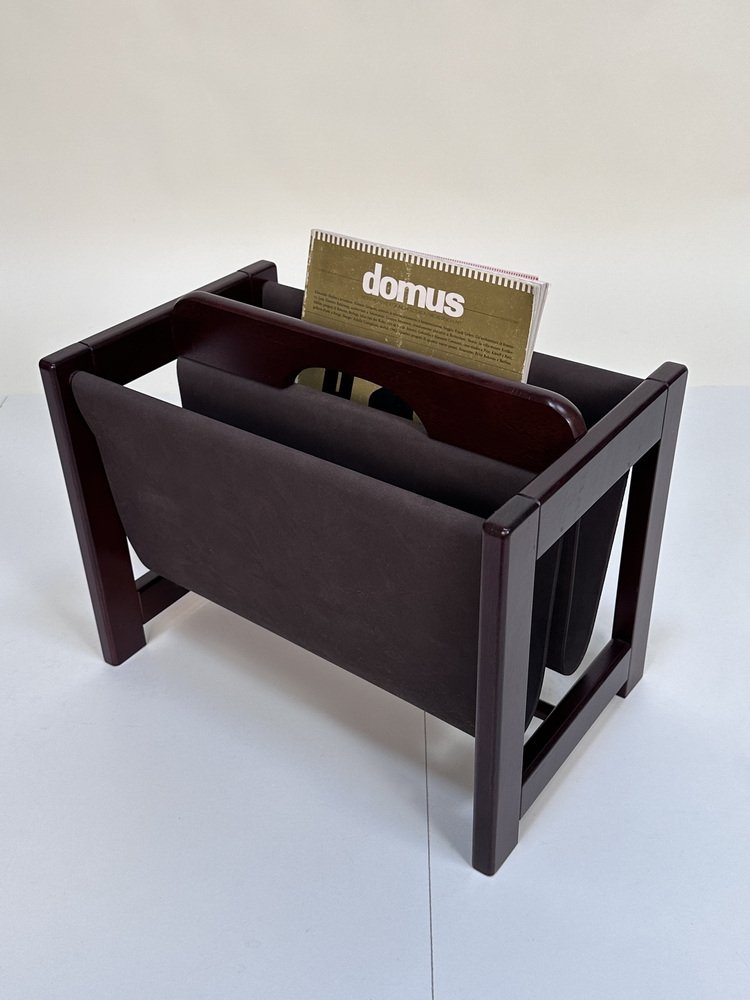 Large Brutalist German Magazine Rack, 1970s for sale at Pamono