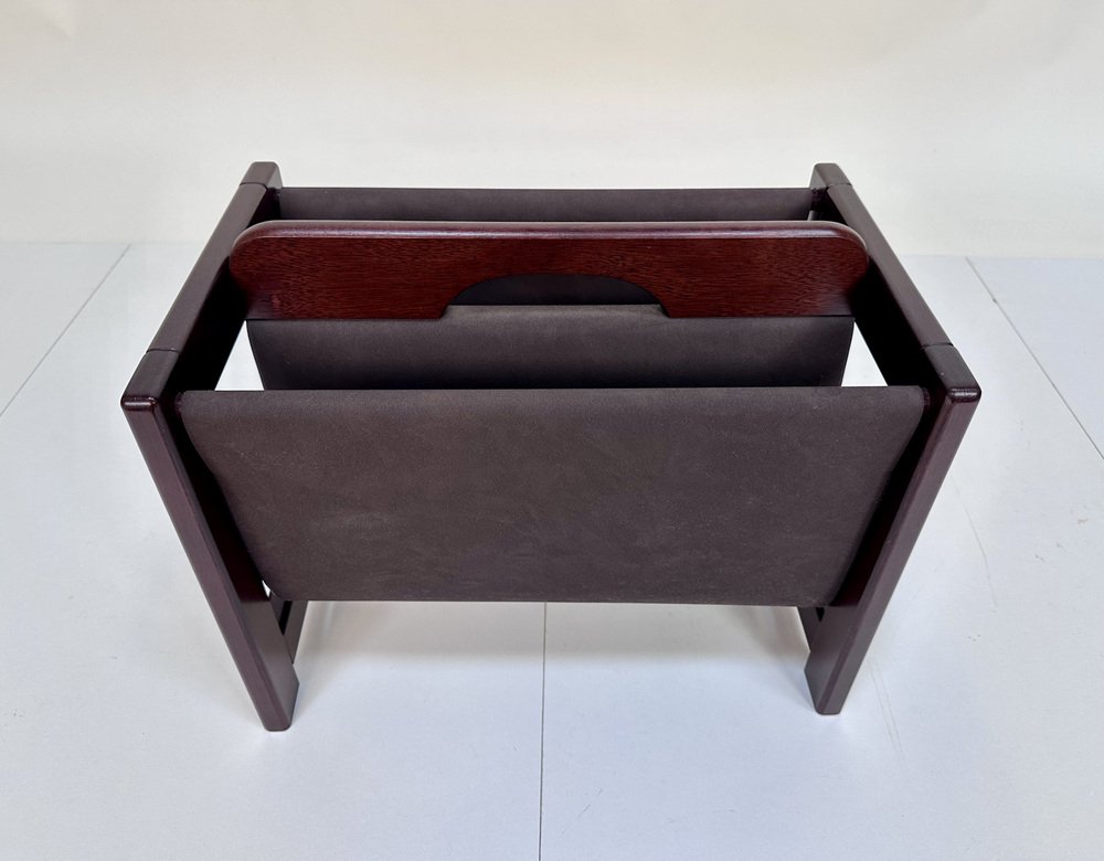 Large Brutalist German Magazine Rack, 1970s for sale at Pamono