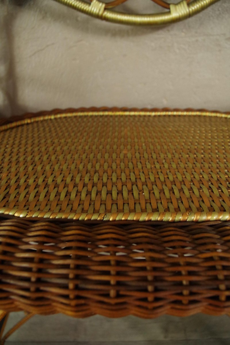 Art Deco Rattan Dressing Table, 1920s for sale at Pamono