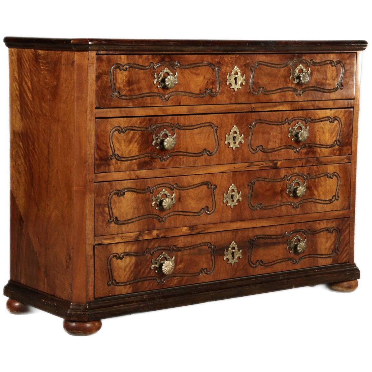 18th Century Baroque Chest of Drawers in Walnut, 1750s for sale at Pamono