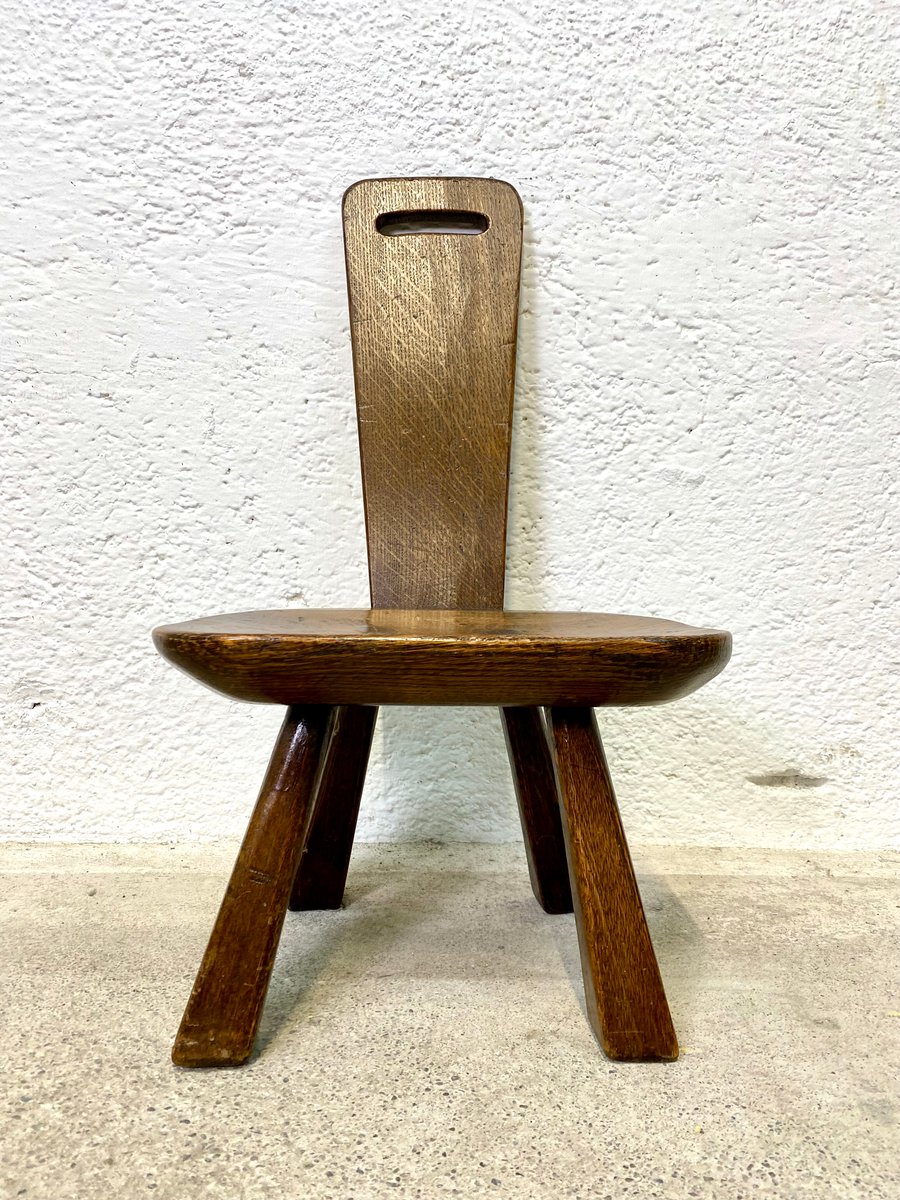 19th Century English Milking Stool for sale at Pamono