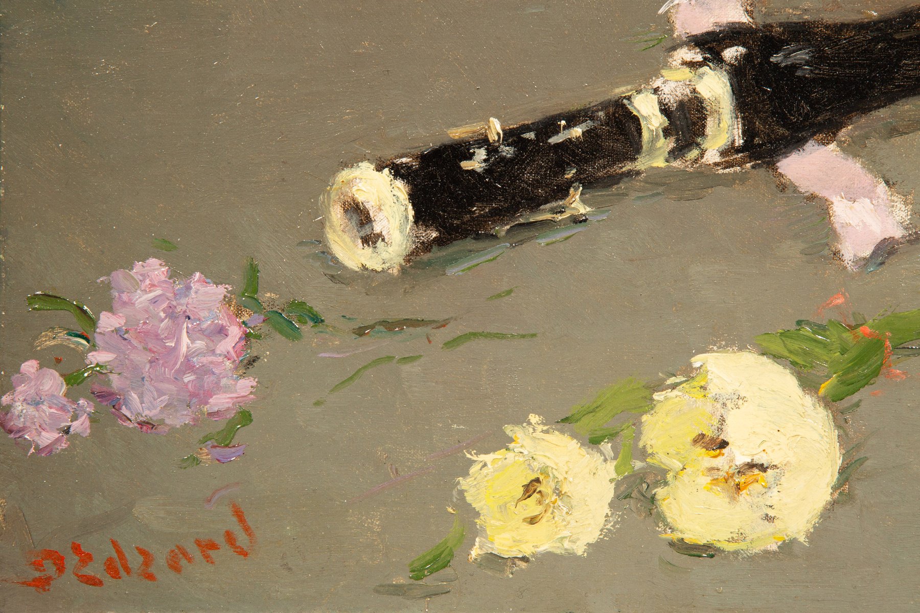 Dietz Edzard, Music and Roses, 1920s, Oil on Canvas for sale at Pamono