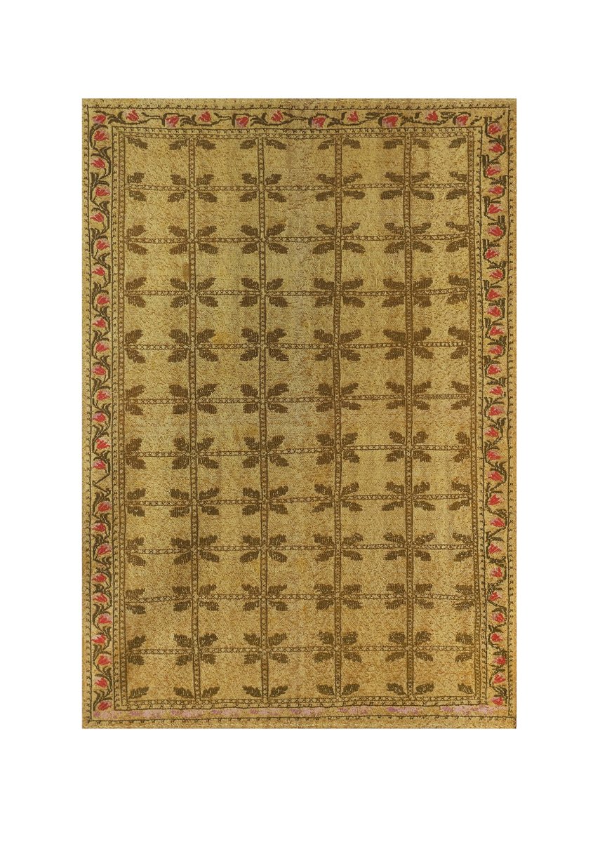 Turkish Gold Cicim Flat-Weave Rug for sale at Pamono