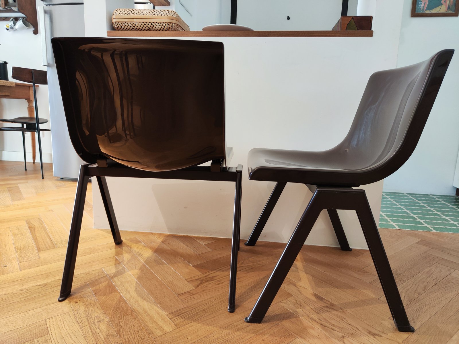 Set of Synthesis Dining Chairs by Ettore Sottsass for Olivetti, 1970s ...