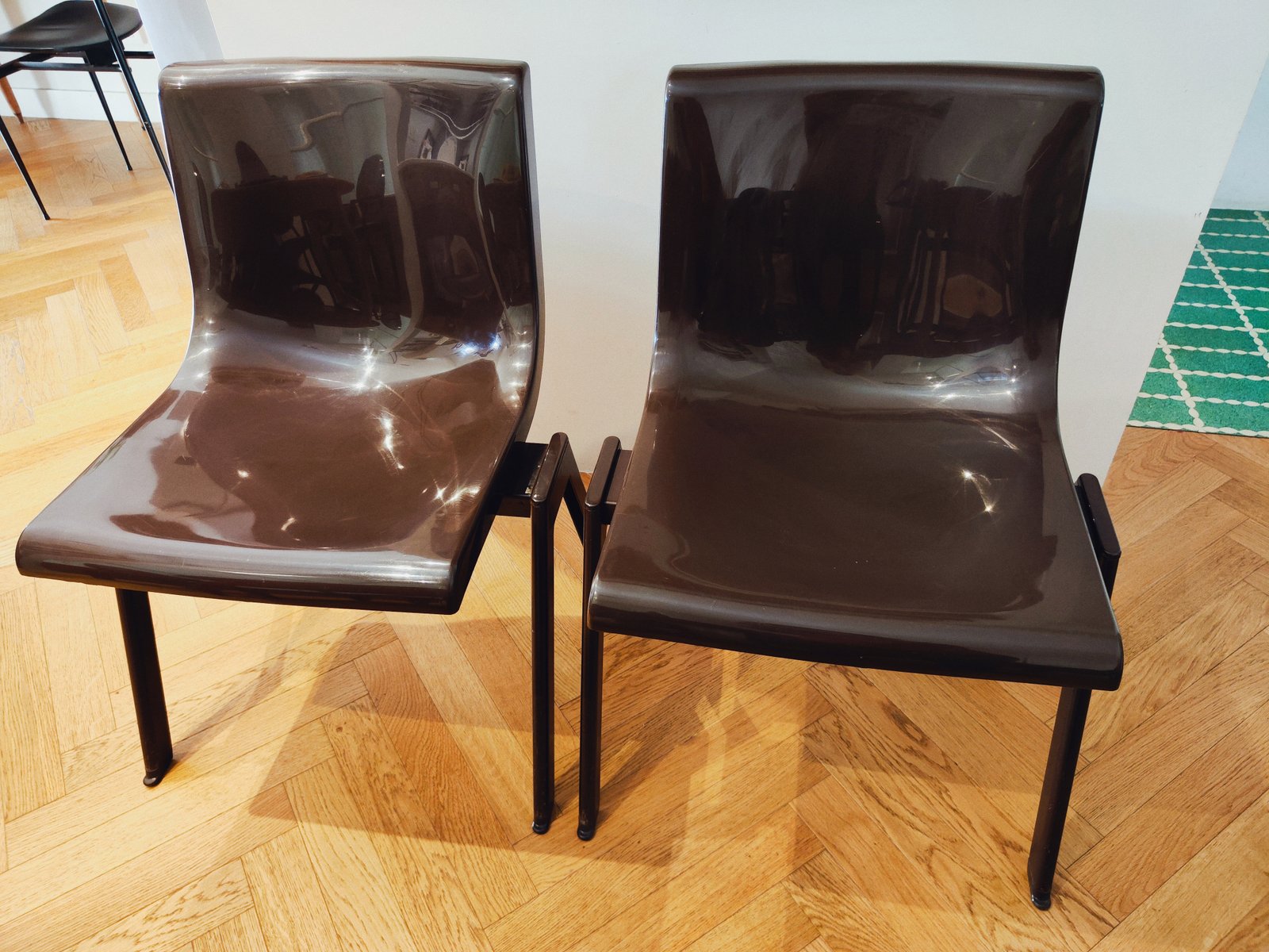 Set of Synthesis Dining Chairs by Ettore Sottsass for Olivetti, 1970s ...
