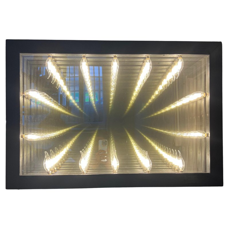 Handmade Prototype Infinity Mirror, Italy, 1990s for sale at Pamono