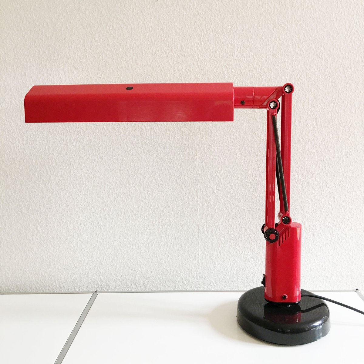Vintage Red Swedish Lucifer Desk Lamp By Tom Ahlström Hans Ehrich Vintage Red Swedish Lucifer Desk Lamp By Tom Ahlström Hans Ehrich For Erhults