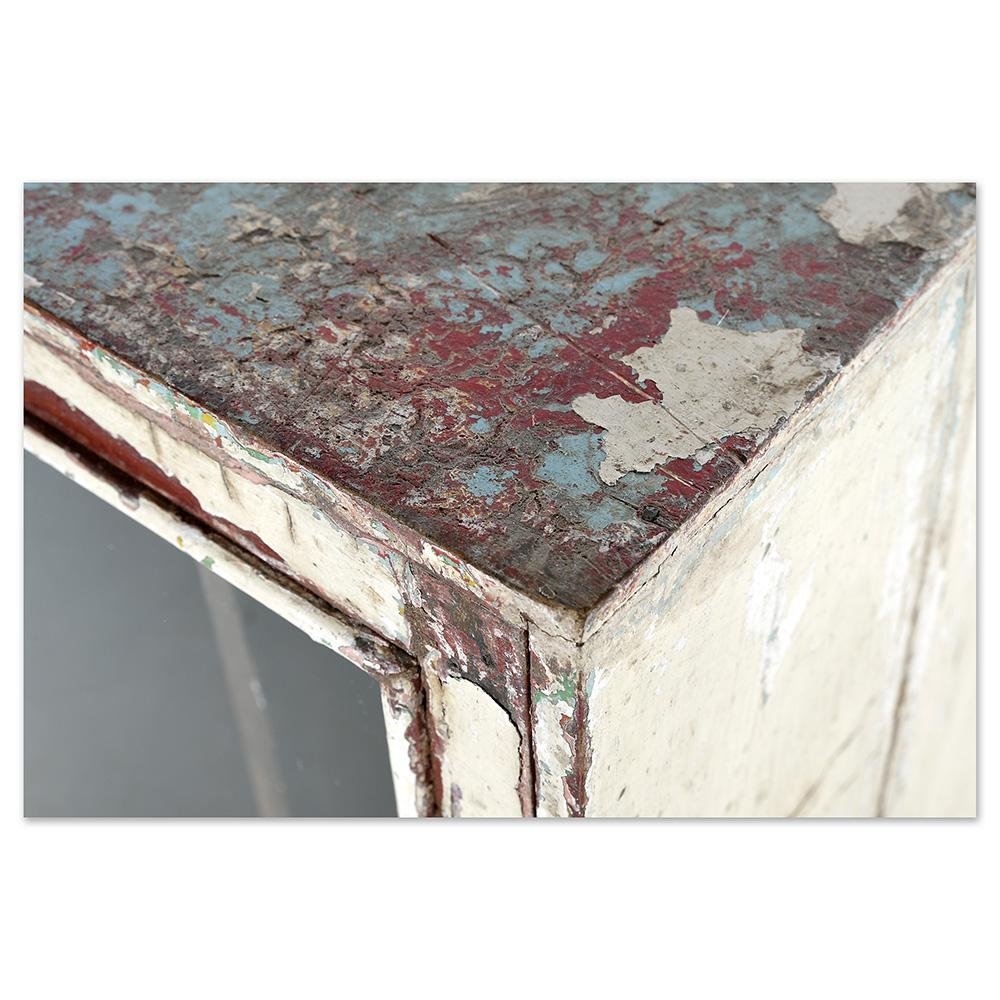 Cubic Display Case in Patinated Wood for sale at Pamono