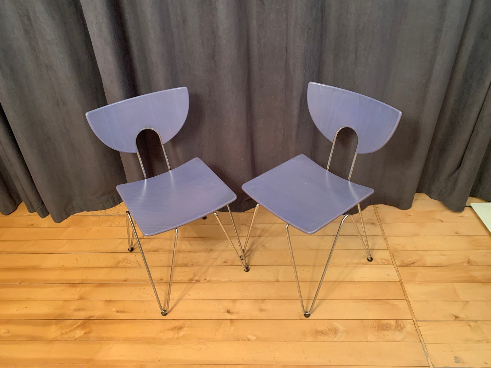 Set of Mikado 1800 Chairs by Walter Leeman for Kusch+Co., Germany