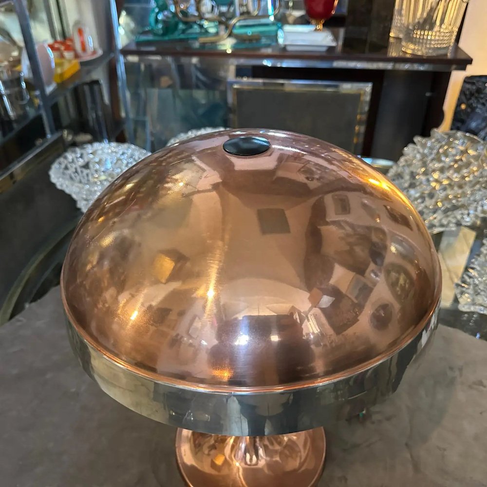 Mid-Century Modern Italian Copper and Steel Table Lamp, 1970s for sale ...