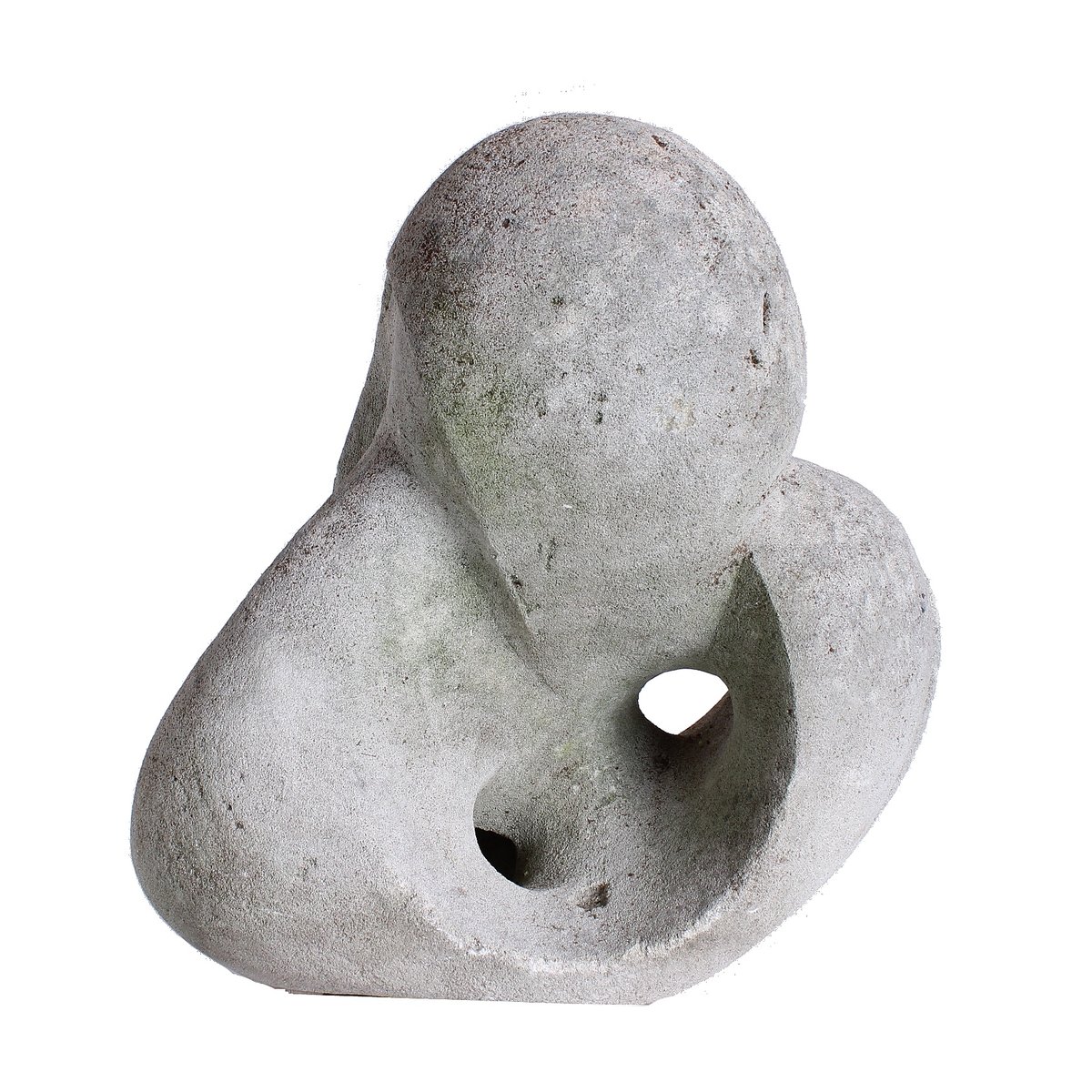 Broche Sculptée Moderniste Brutaliste Années 60 - Gilles Guy Vidal - Etain Et Laiton