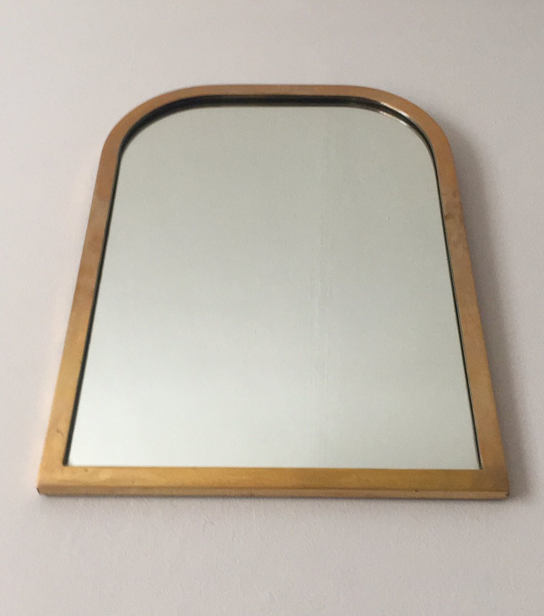Mid Century Italian Brass Framed Wall Mirror For At Pamono Mid Century Italian Brass Framed Wall Mirror