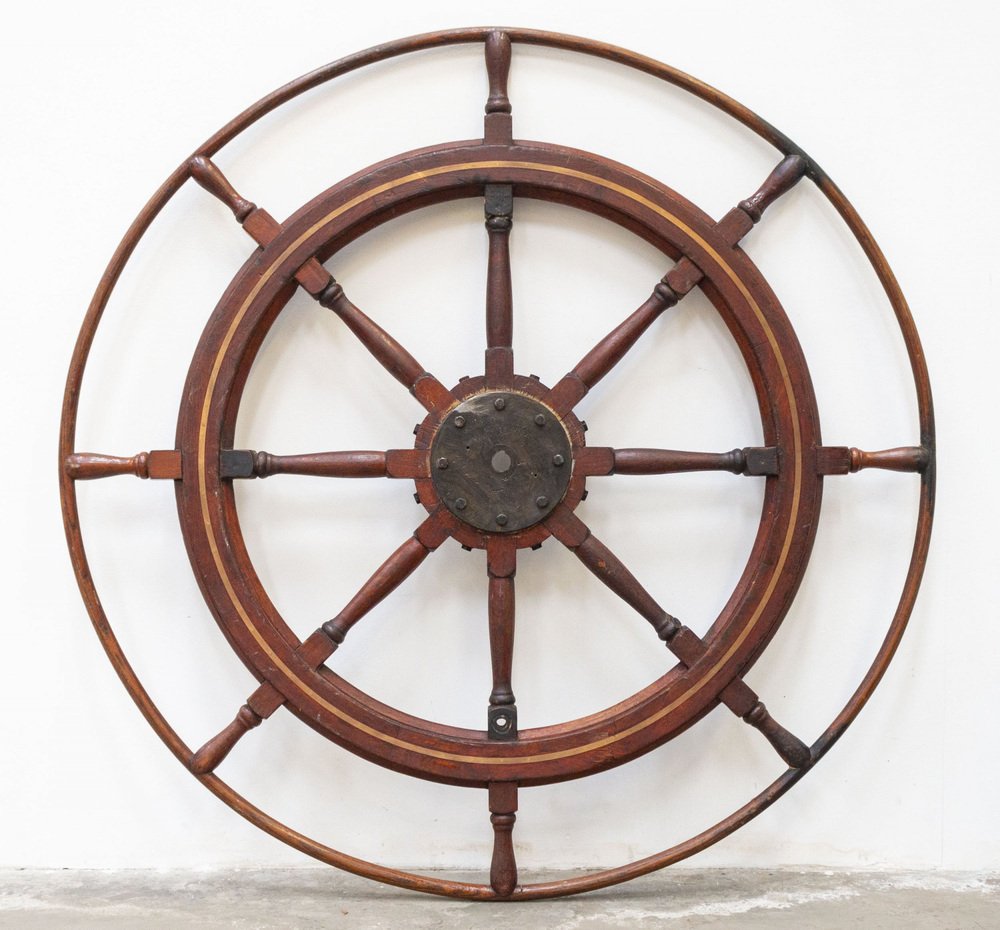 Retro Gold Rudder Antique Ship's Rudder, Late 19th Century for sale at Pamono