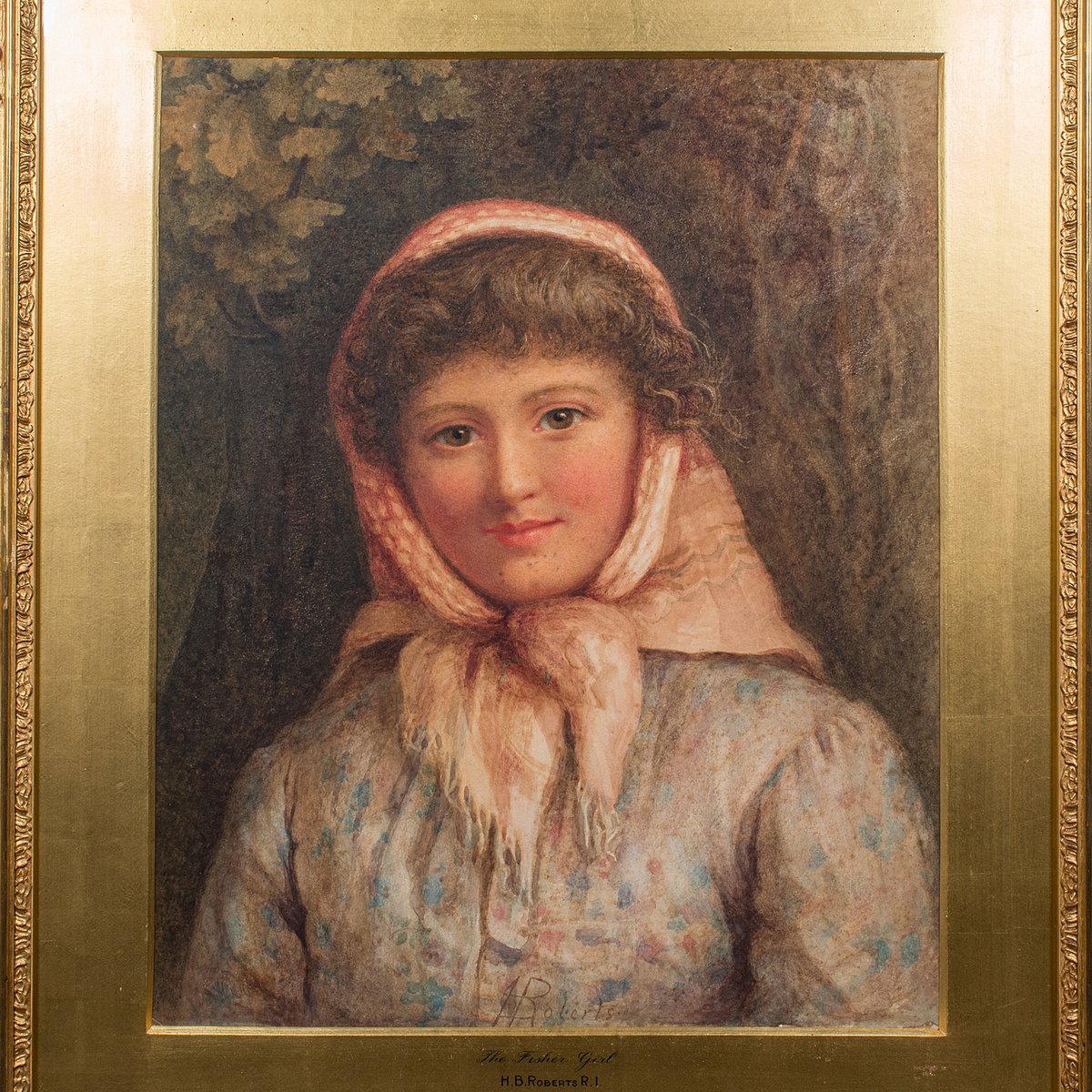 HB Roberts, Victorian English Portrait, 1800s, Watercolor for sale at ...