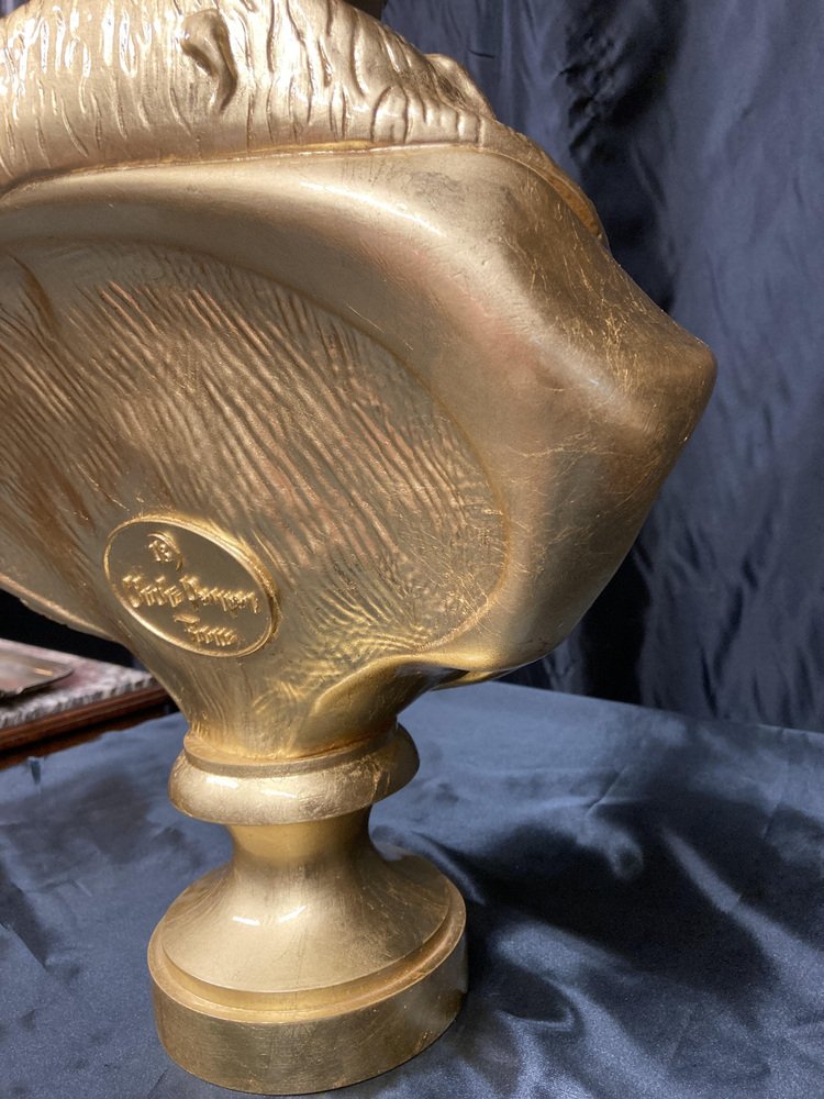 Gallery Detail: Jean Baptiste Fournier Golden Bust Of Marie Antoinette 2000S Resin