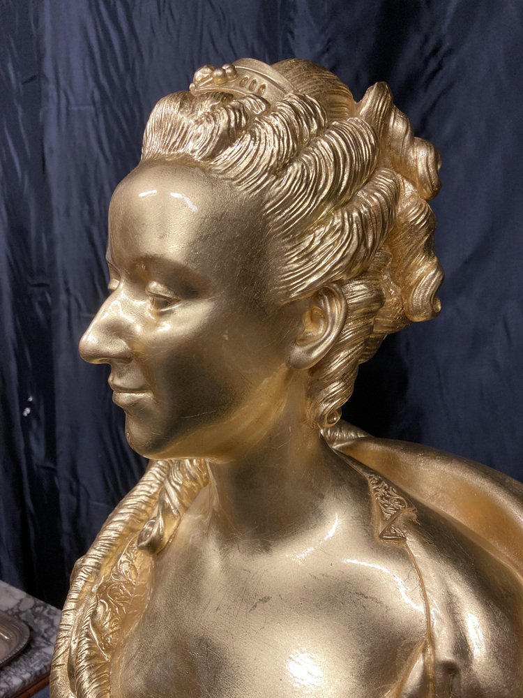 Photo inspiration: Jean Baptiste Fournier Golden Bust Of Marie Antoinette 2000S Resin Photo Inspiration
