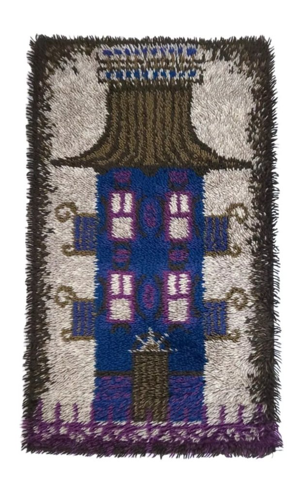 Wall Rug Denmark Danish Wool Wall Rug by Ege Taepper, Denmark, 1970s for sale at Pamono