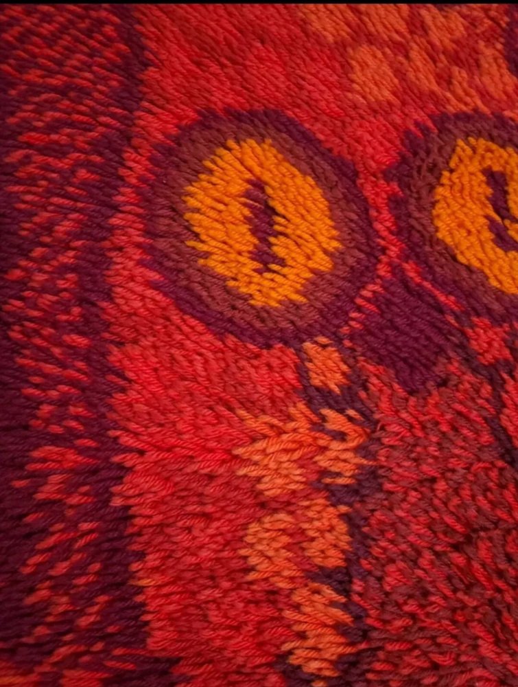 Wall Rug Denmark Danish Wool Wall Rug by Ege Taepper, Denmark, 1970s for sale at Pamono