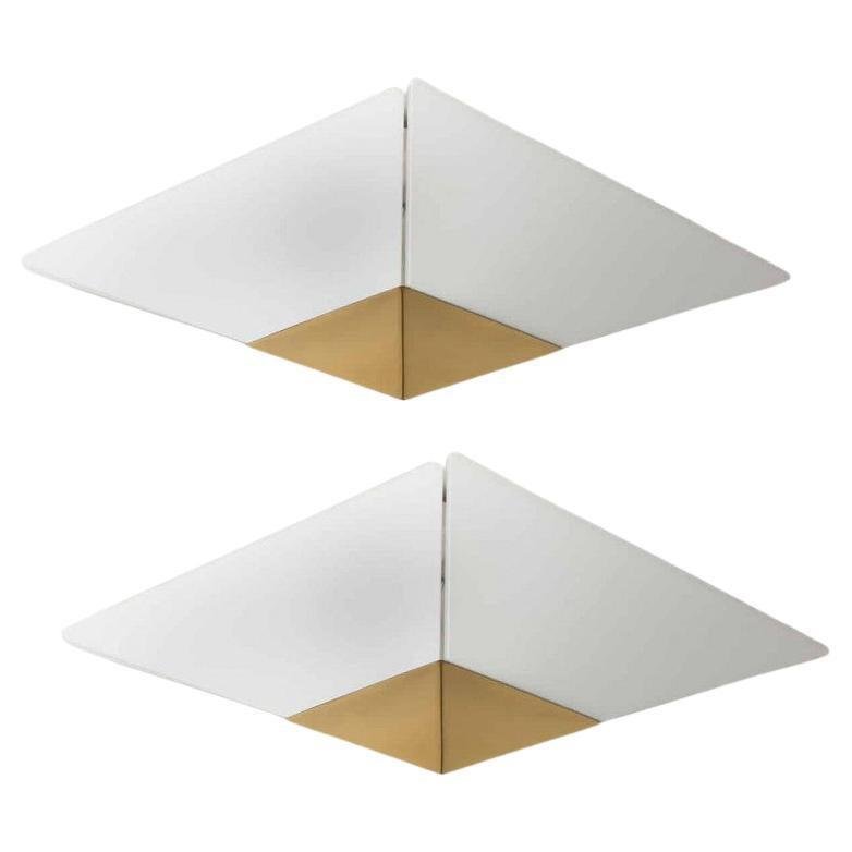 Pyramid Shaped Flush Mount by J.T. Kalmar, 1970 for sale at Pamono