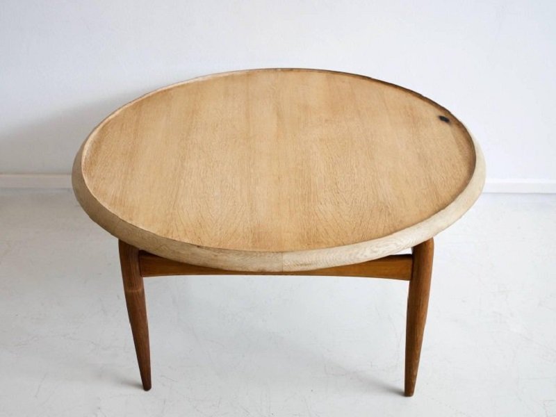 Mid Century Round Oak Coffee Table By Ludvig Pontoppidan For At Pamono - Round Oak Wooden Coffee Table Mid Century Round Oak Coffee Table By Ludvig Pontoppidan For At Pamono - Round Oak Wooden Coffee Table