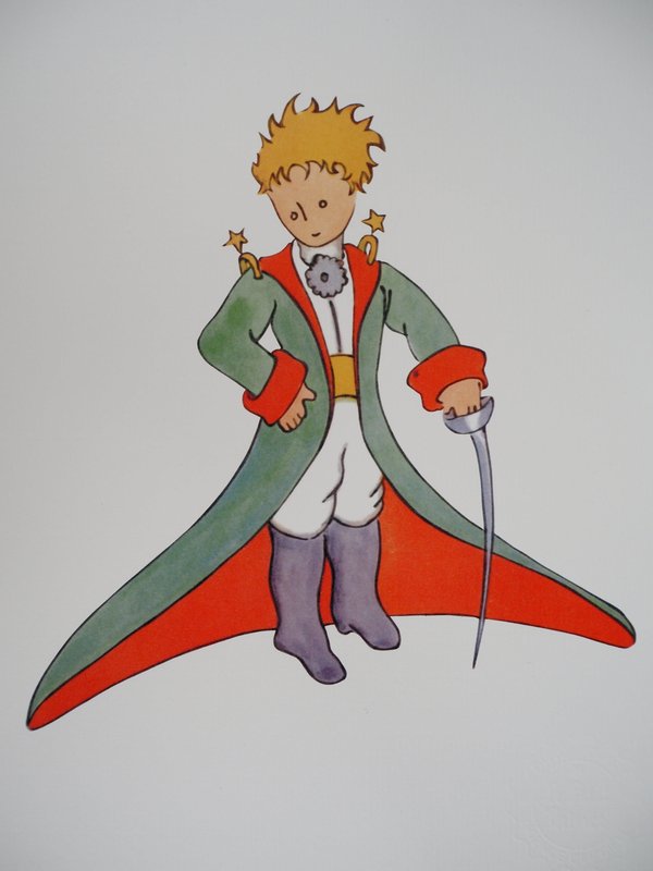 Der Kleine Prinz Gartenfigur - Kunststein Figur Mit Schaf, Befüllbar