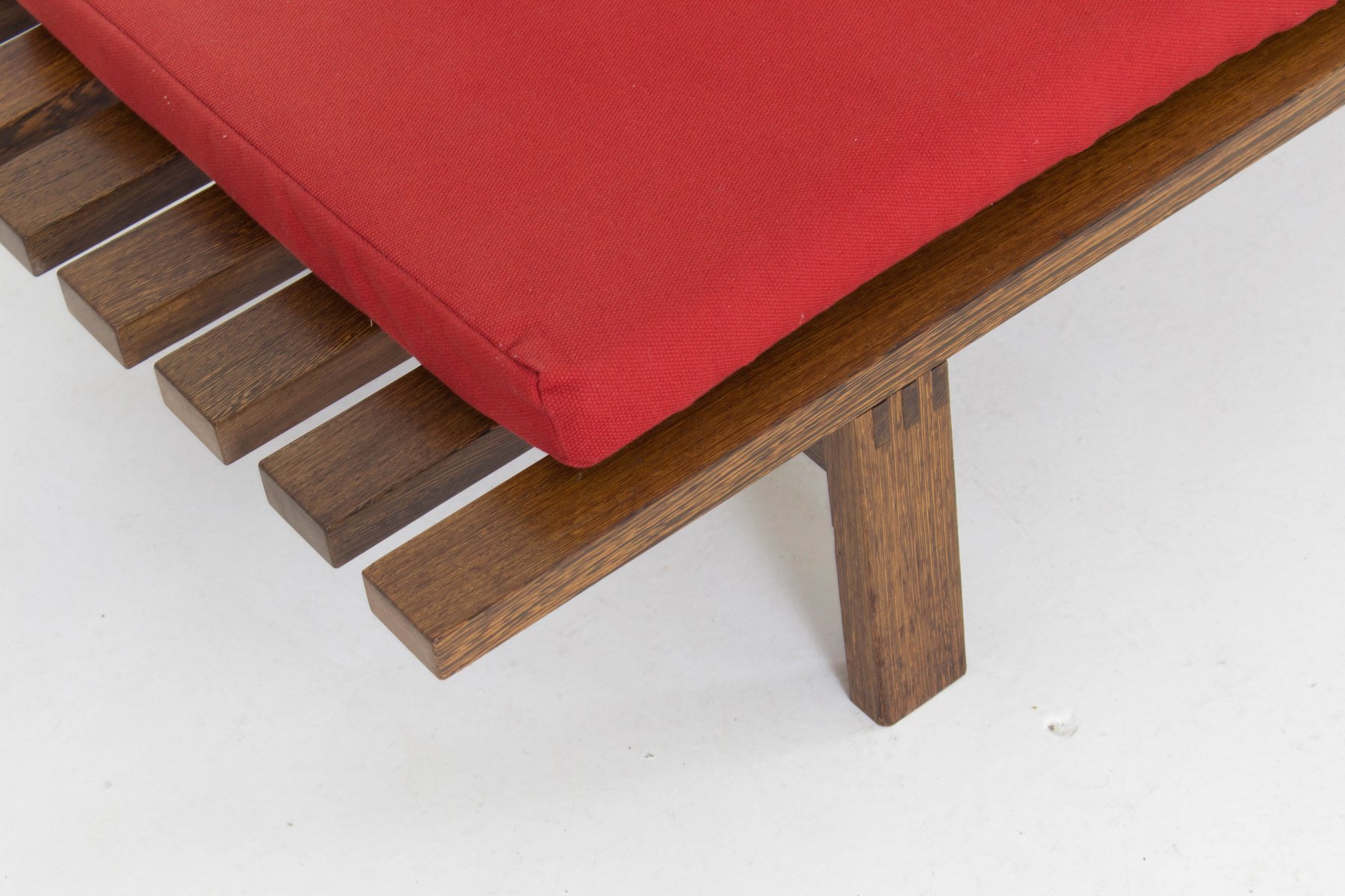 Mid Century Modern Slat Bench By Martin Visser For
