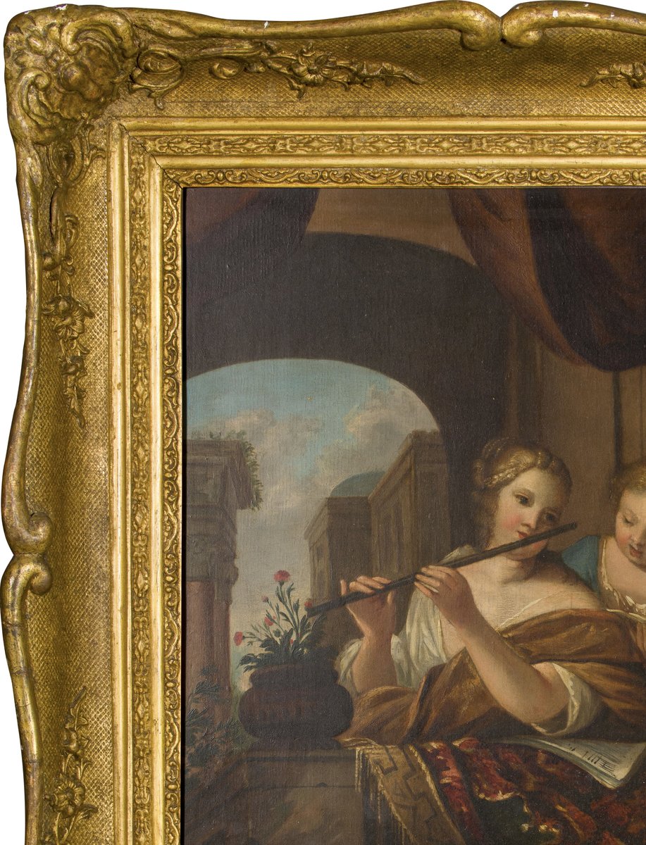 18th Century French Rococò Painting, Framed for sale at Pamono