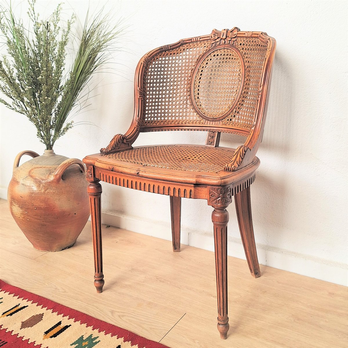 French Rattan Chair, 1800s for sale at Pamono