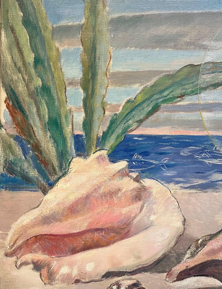 Fernand Blondin, Cobo Shells, Oil on Canvas for sale at Pamono