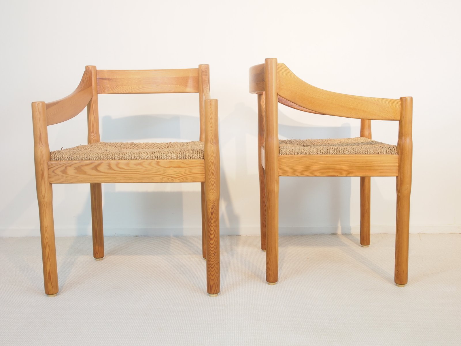 Carimate Pine Dining Chairs By Vico Magistretti For Cassina Set Of Carimate Pine Dining Chairs By Vico Magistretti For Cassina Set Of 4