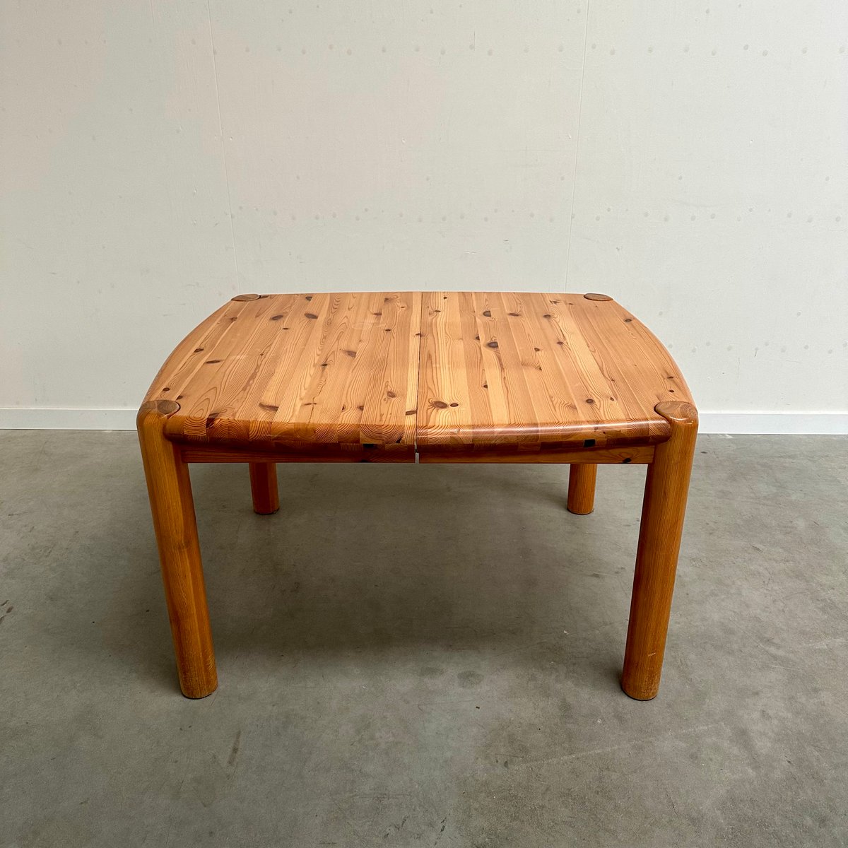 Extendable Dining Table in Pine attributed to Rainer Daumiller, 1970s ...