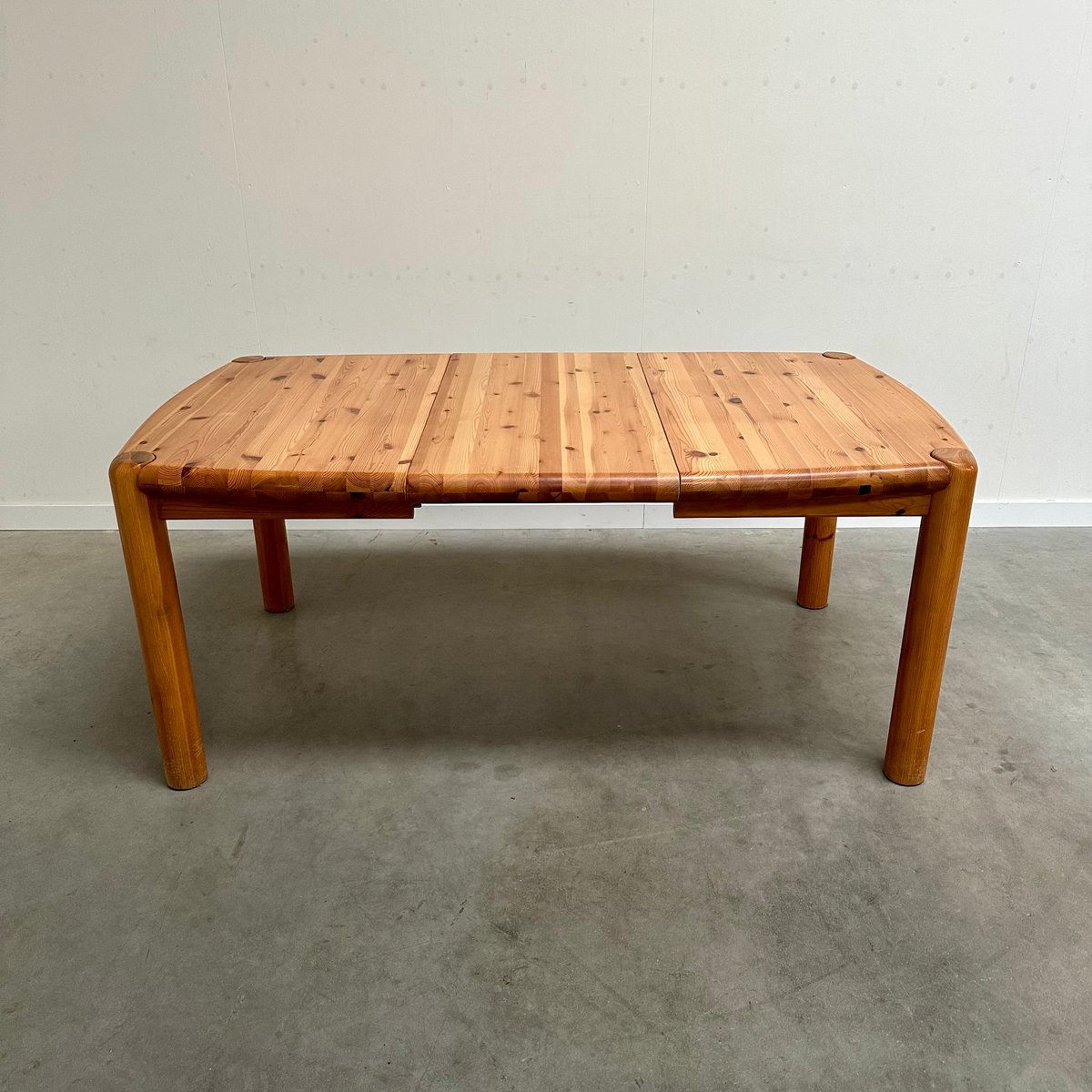 Extendable Dining Table in Pine attributed to Rainer Daumiller, 1970s ...