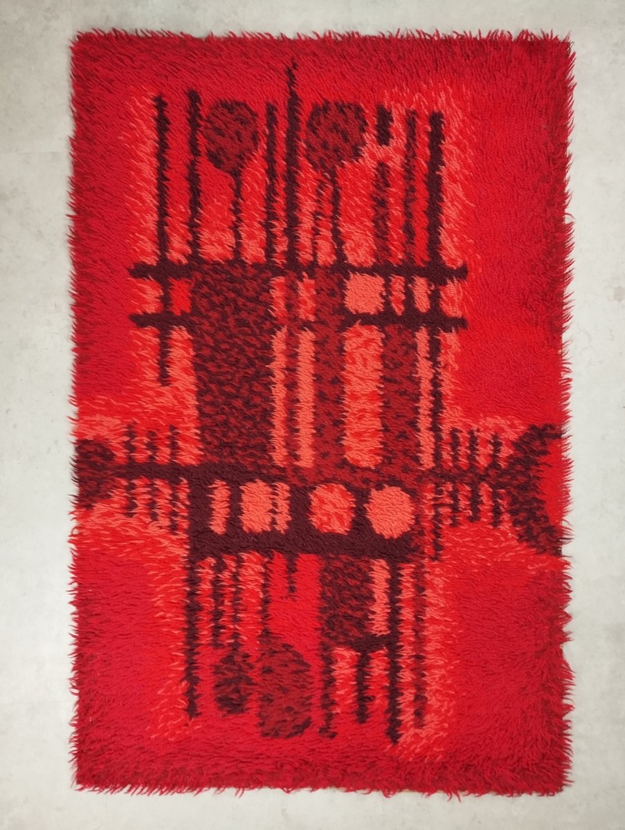 Modern Danish Hand-Knotted Wool Rug attributed to Carin Agner Nielsen ...
