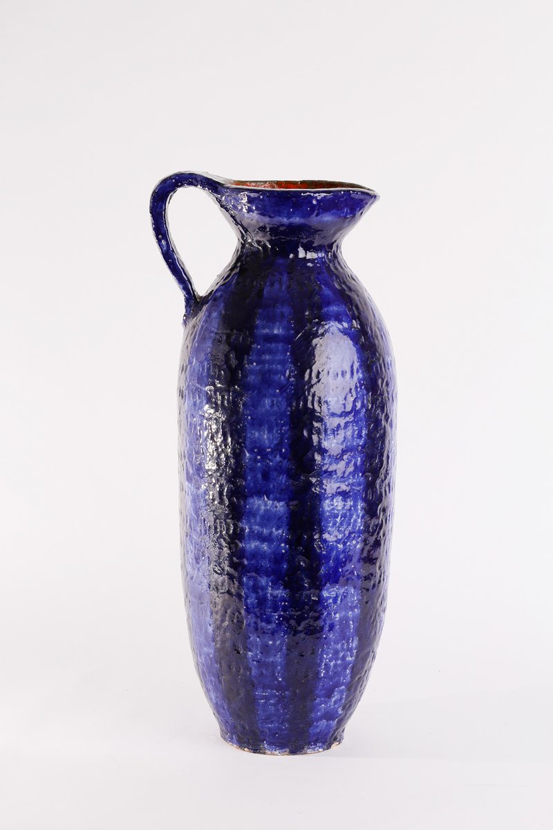 Hungarian Vintage Ceramic Floor Vase, 1970s for sale at Pamono