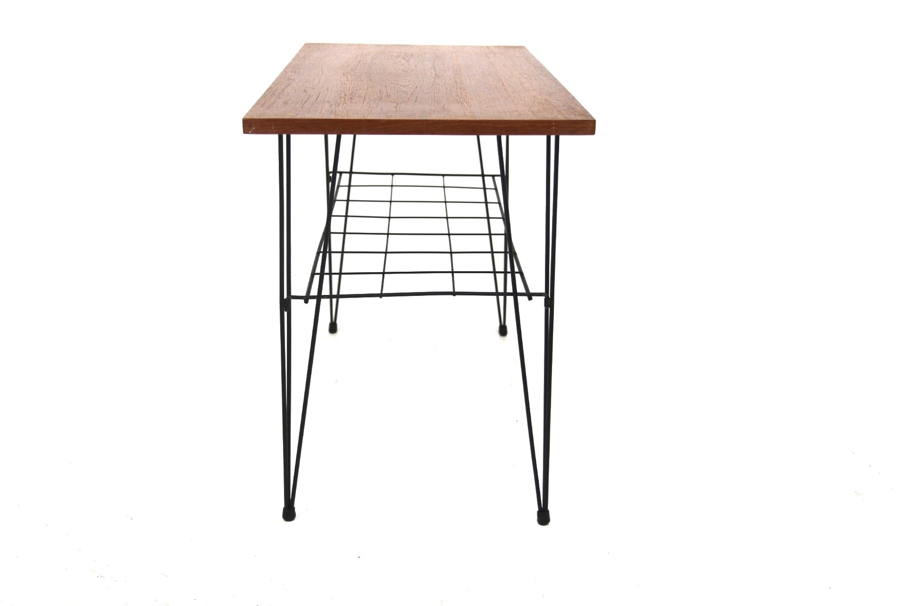 Stringbord Teak Side Table, Sweden, 1950s for sale at Pamono