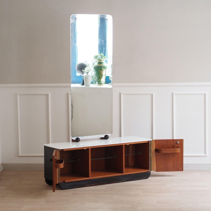 A closer look at Mid Century Modern Changing Table Arrangement