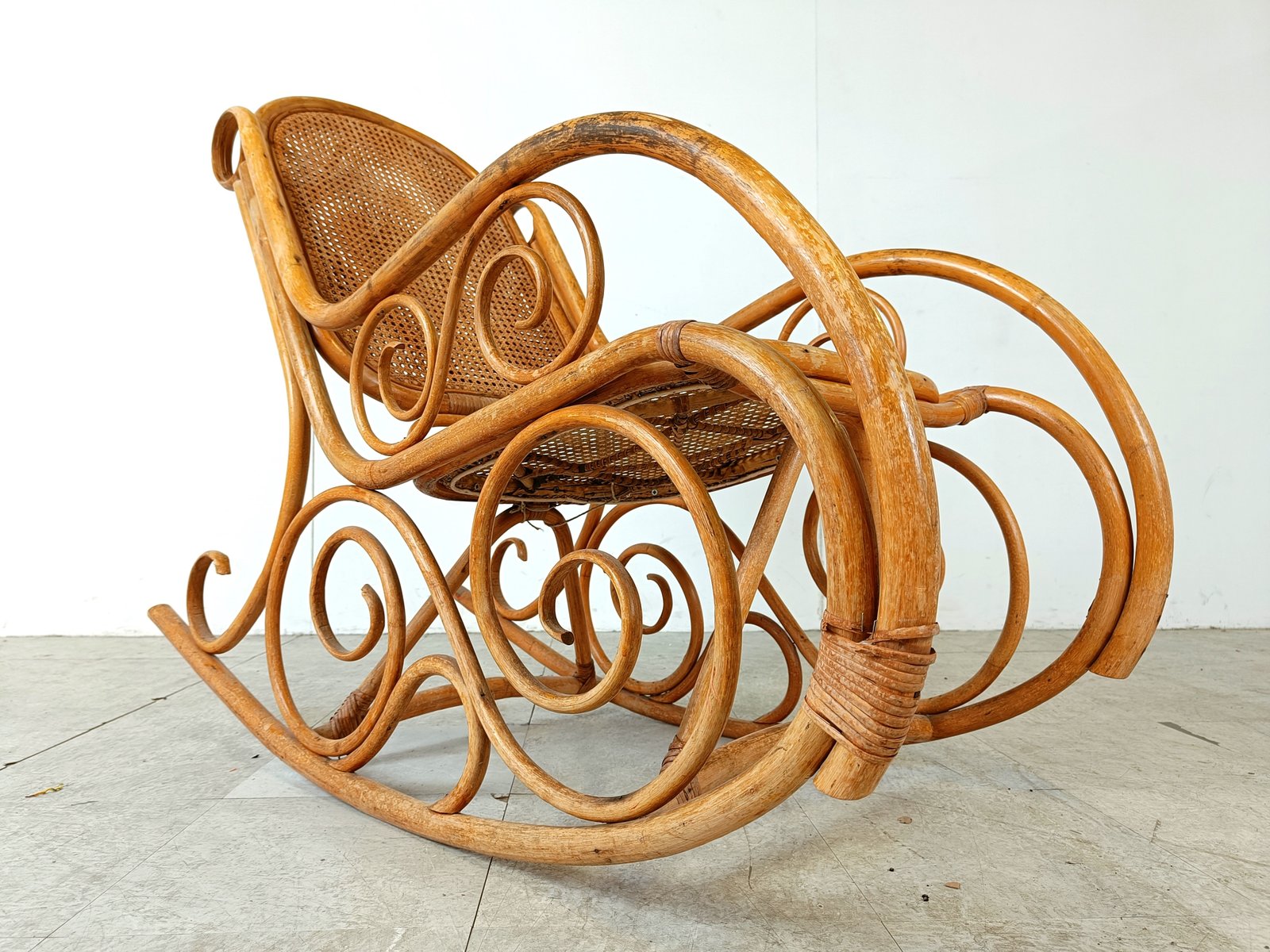 Vintage Rocking Chair, 1950s for sale at Pamono