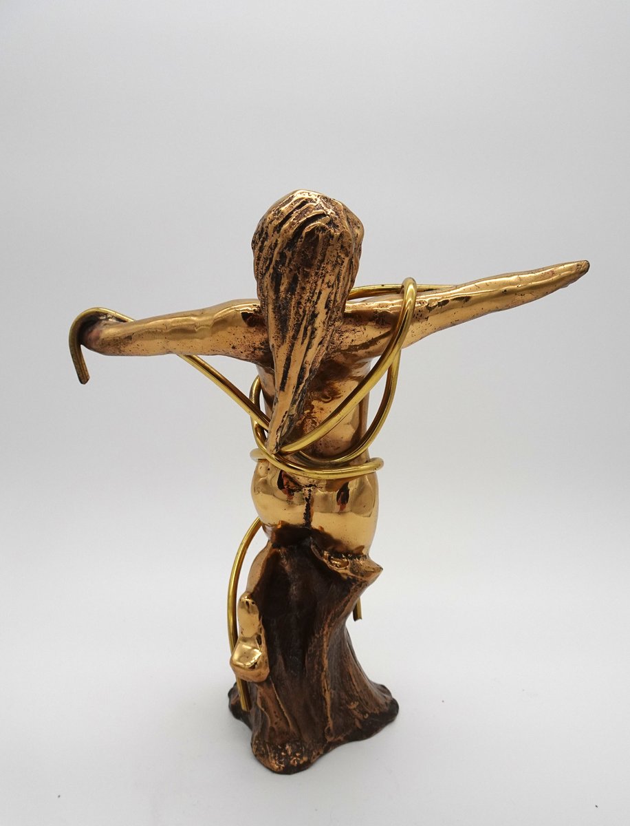 Brutalist Bronze Nude Sculpture, 1970s for sale at Pamono