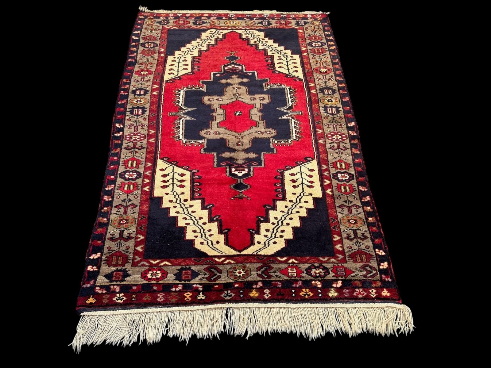 Turkish Karapinar Wool on Wool Rug for sale at Pamono
