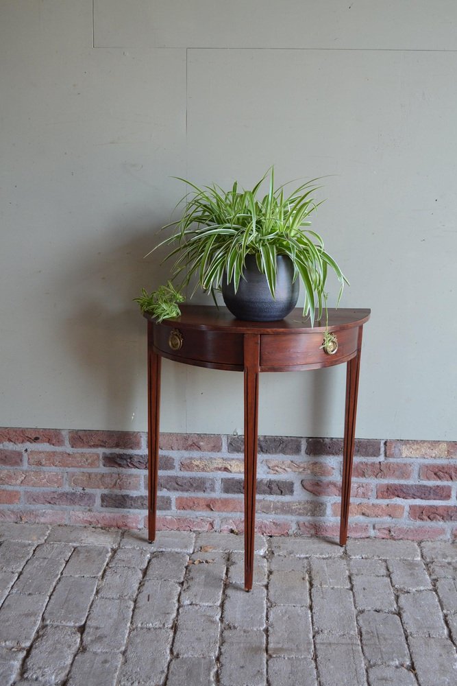 Antique Oak Wooden Hall Table for sale at Pamono