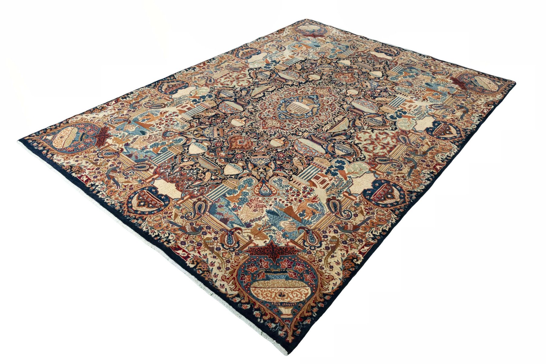 Hand-Knotted Kashmar Wool Rug for sale at Pamono
