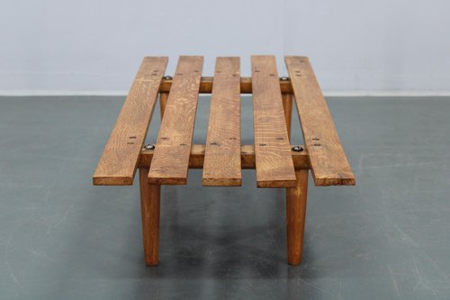 Wooden Flower Pot Bench, Former Czechoslovakia, 1970s for sale at Pamono
