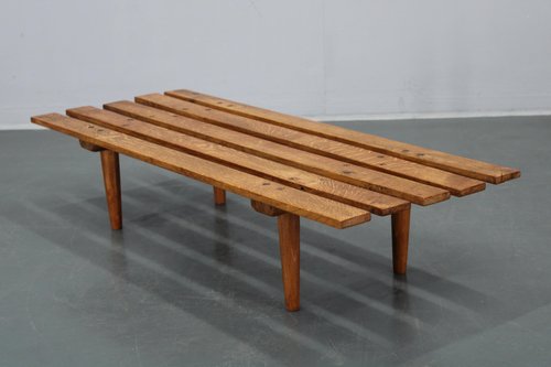Wooden Flower Pot Bench, Former Czechoslovakia, 1970s for sale at Pamono