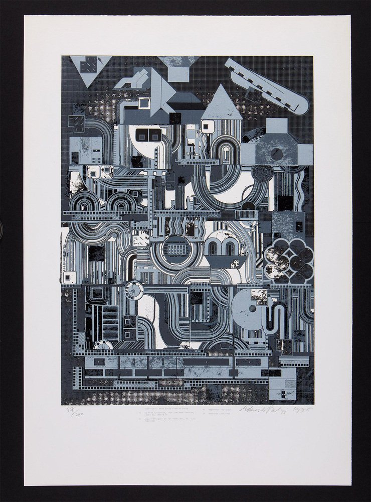 Eduardo Paolozzi Early Italian Poets 1975 Screenprint For Sale At Pamono Eduardo Paolozzi Early Italian Poets 1975 Screenprint For Sale At Pamono