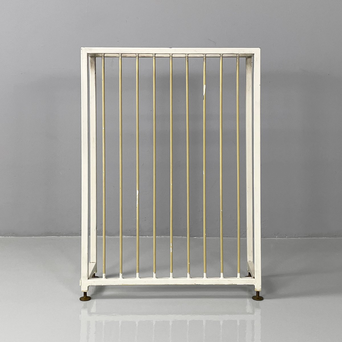 Italian Mid-Century Modern Beige and White Metal Radiator Cover, 1950s ...