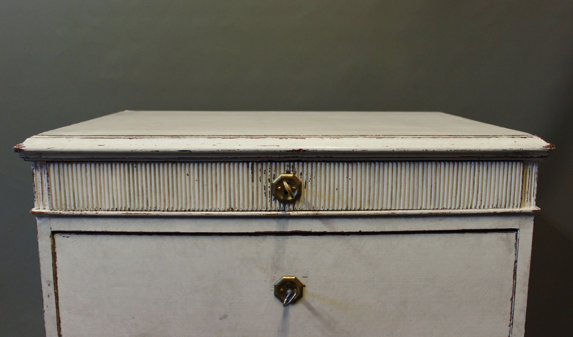 Small Grey Painted Chest Of Drawers 1880s For Sale At Pamono