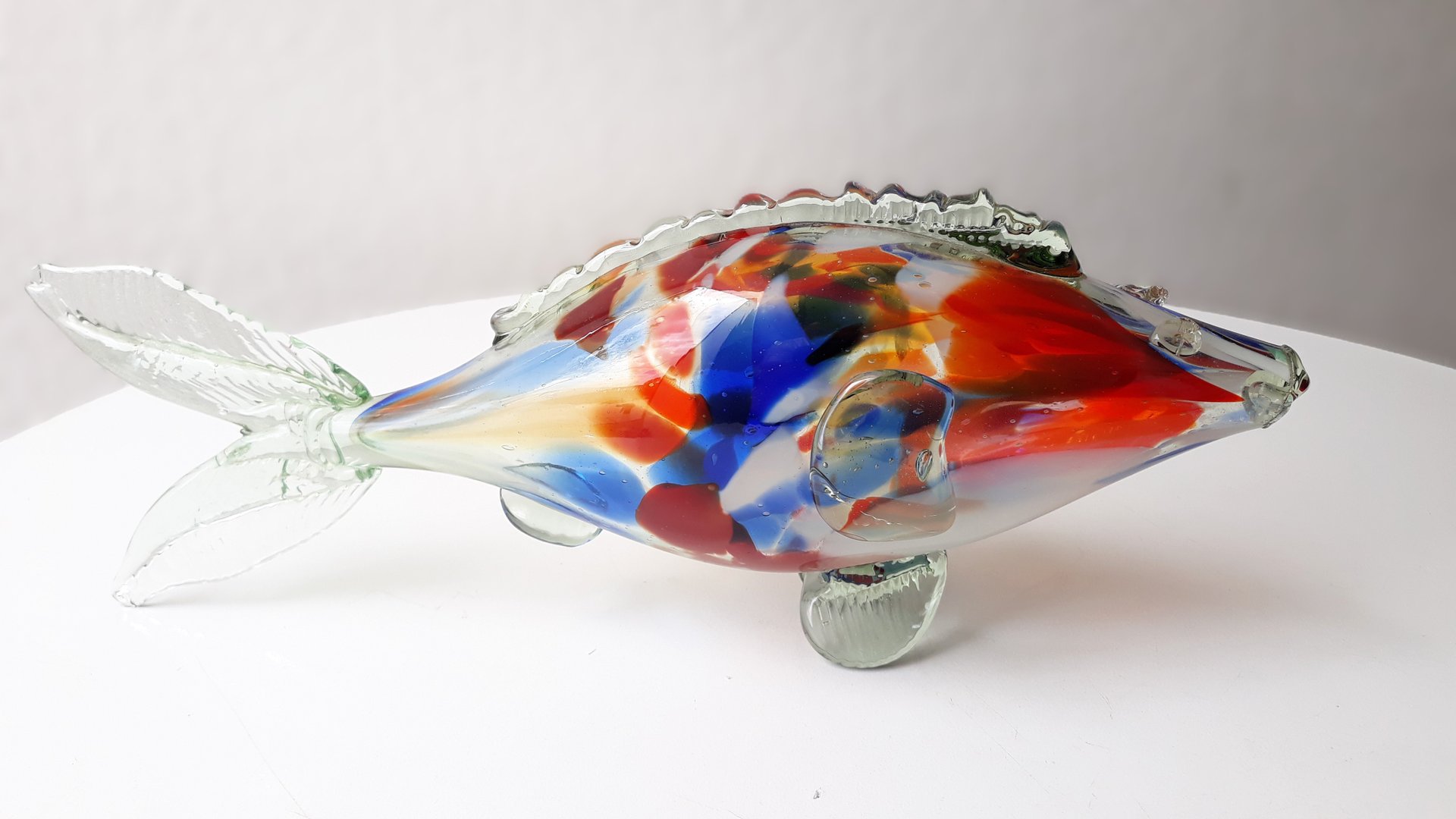 Large Vintage Murano Glass Fish, 1970s for sale at Pamono